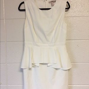 White fitted dress